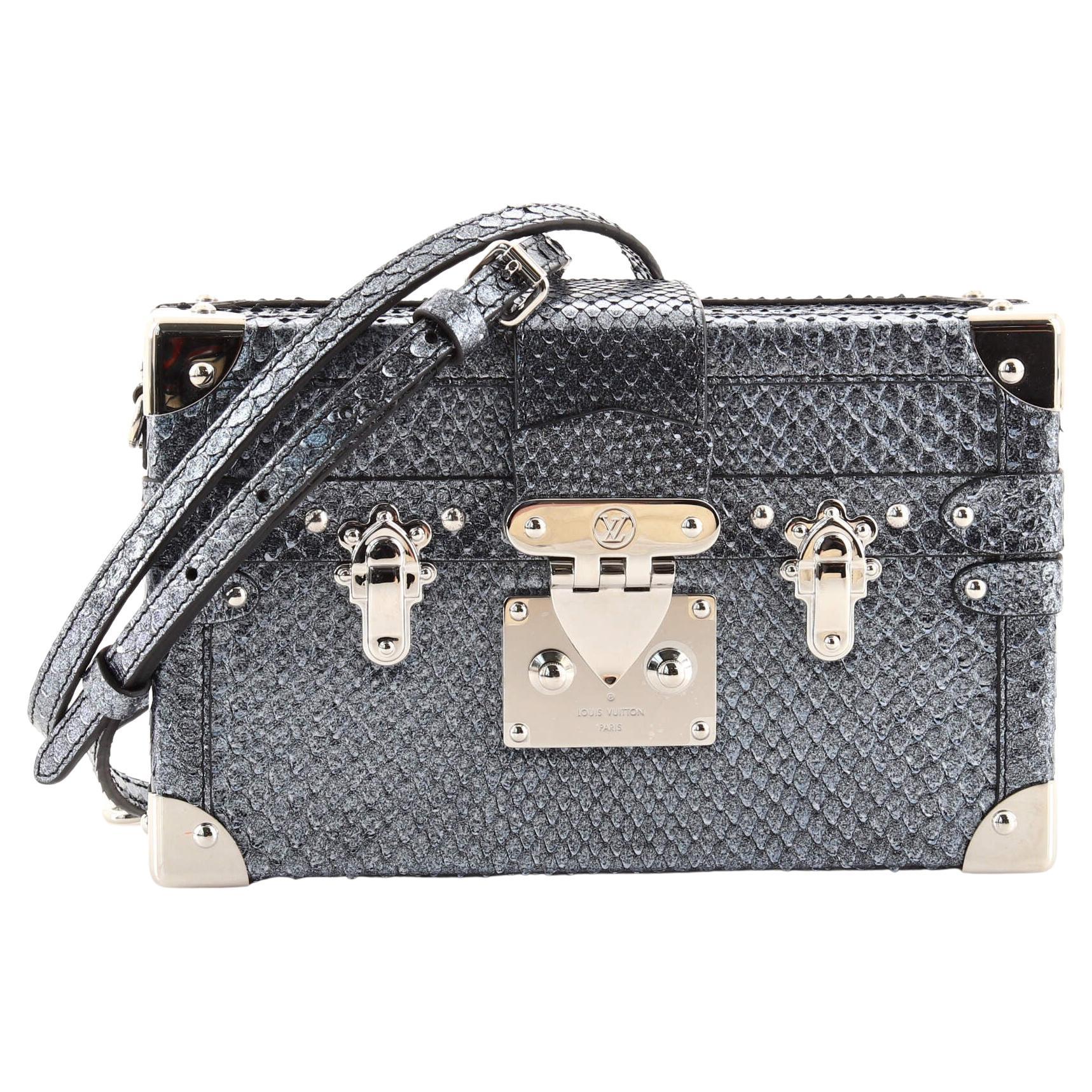 Louis Vuitton - Sac à main Petite Malle en python