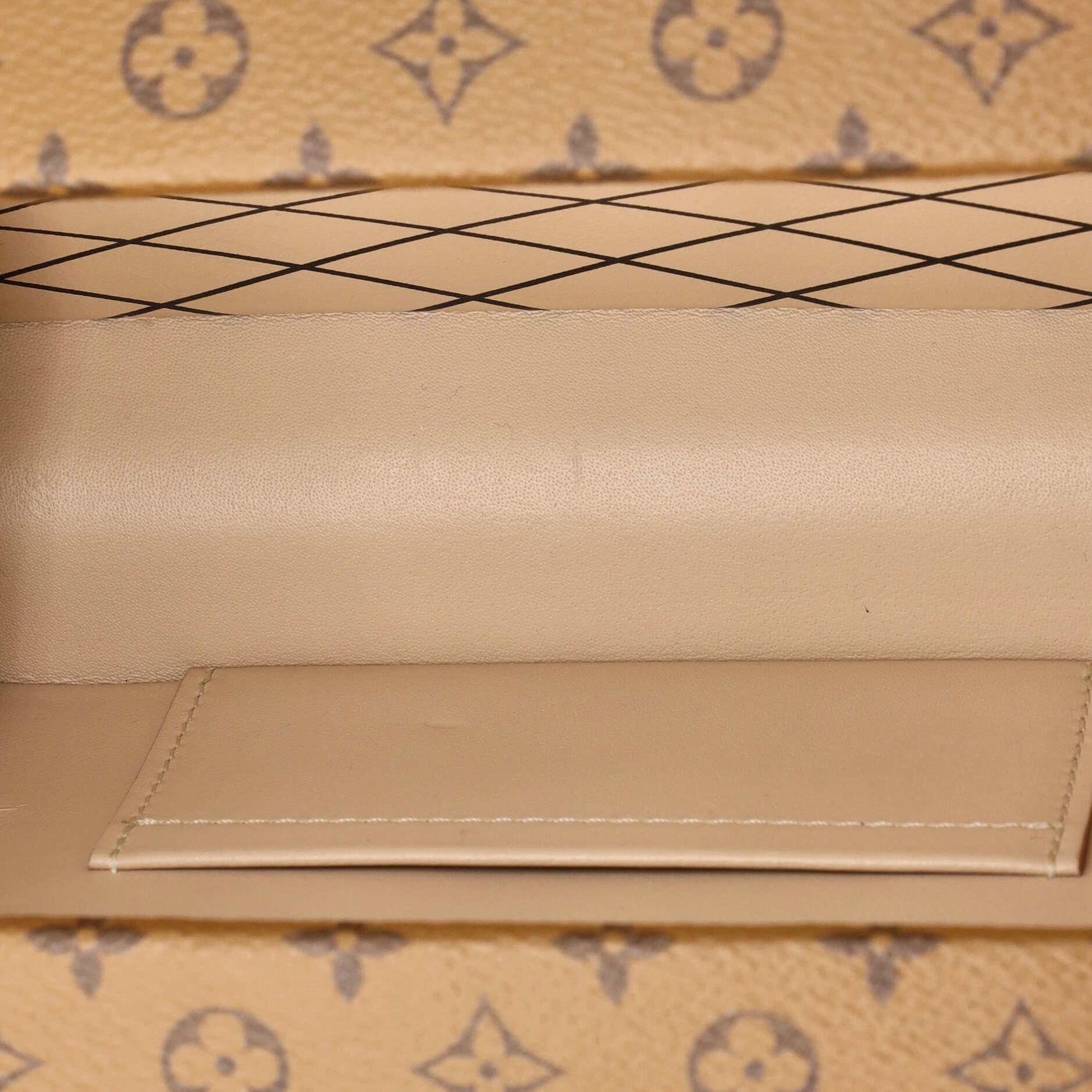 Louis Vuitton Petite Malle Handbag Reverse Monogram Canvas 1