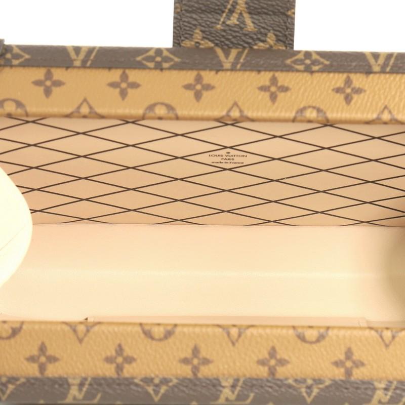 Women's Louis Vuitton Petite Malle Handbag Reverse Monogram Canvas