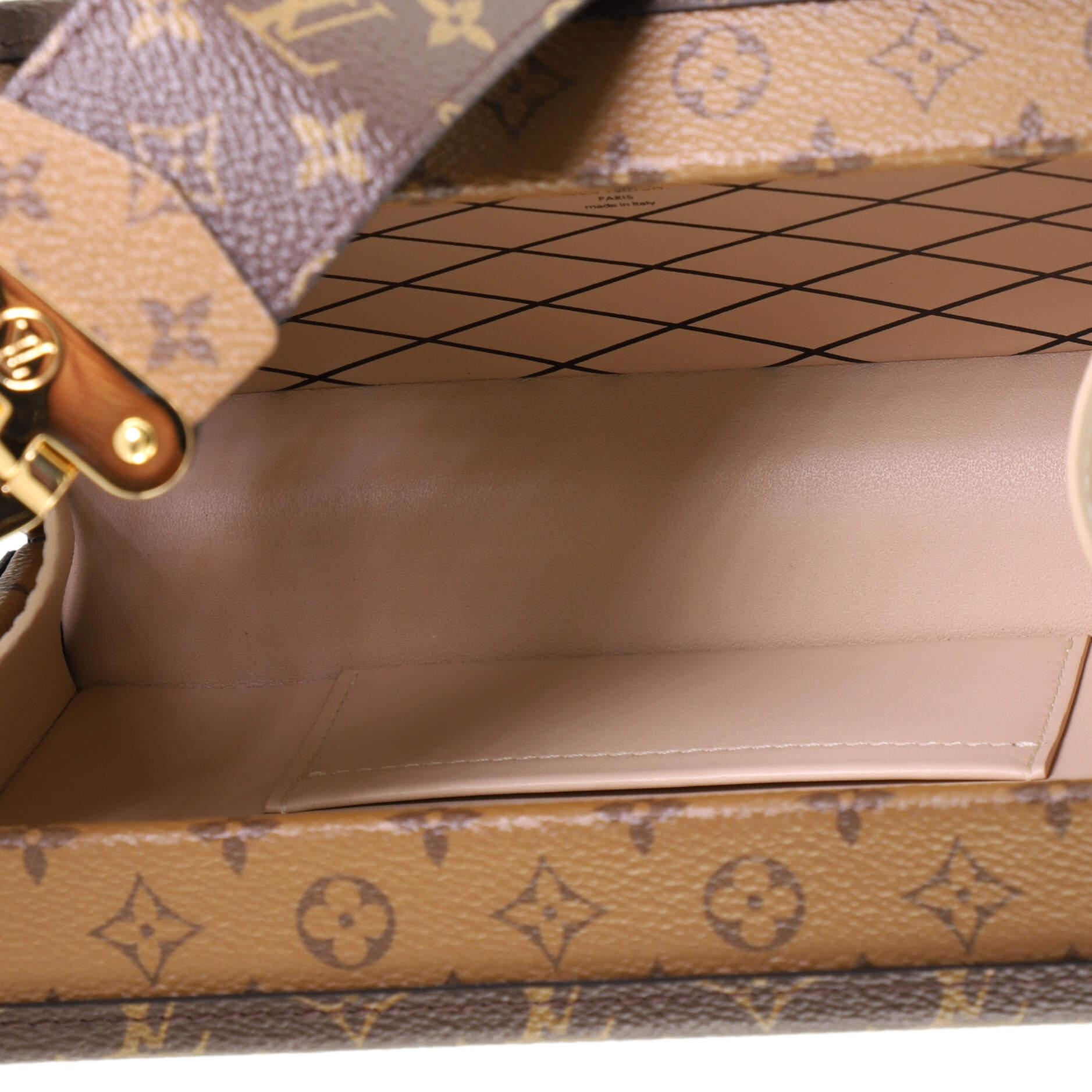 Louis Vuitton Petite Malle Handbag Reverse Monogram Canvas 2