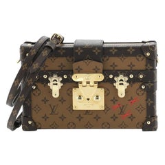 Louis Vuitton Petite Malle Handbag Reverse Monogram Canvas