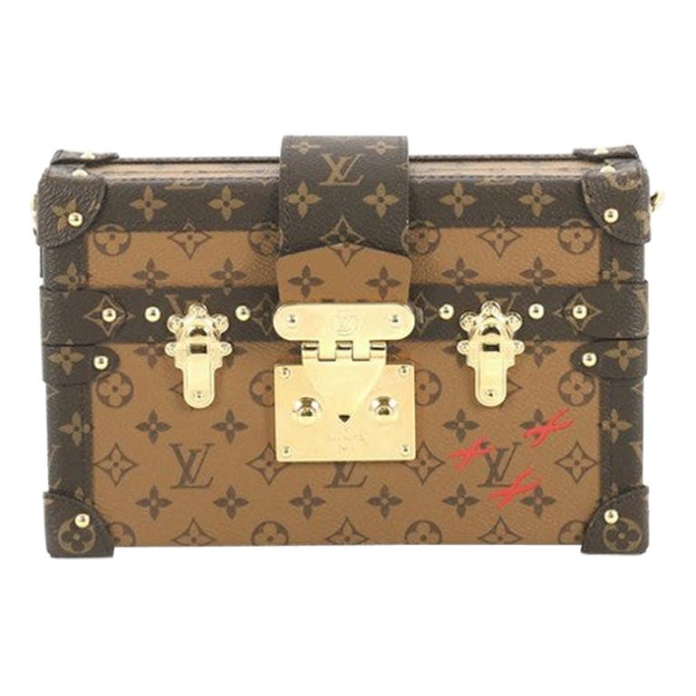 Louis Vuitton Petite Malle Handbag Reverse Monogram Canvas at 1stDibs