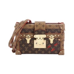 Louis Vuitton Petite Malle Handbag Reverse Monogram Canvas 