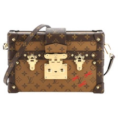 Louis Vuitton Petite Malle Handbag Reverse Monogram Canvas