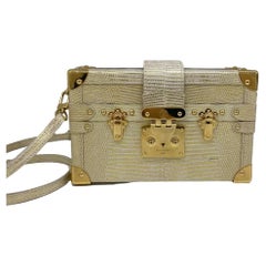 Louis Vuitton Petite Malle Lizard Gold