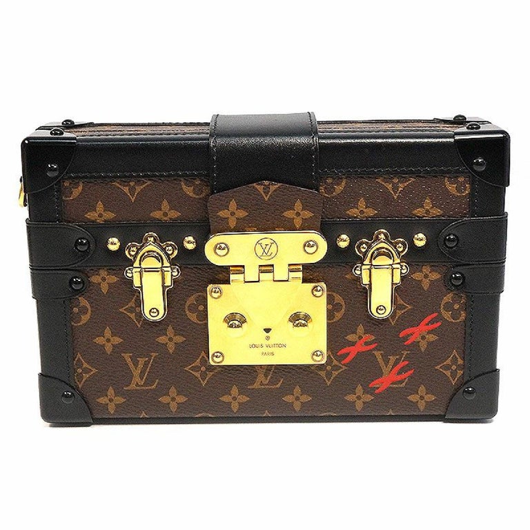 LOUIS VUITTON Petite Malle Mini trunk Womens shoulder bag M44199 For Sale  at 1stDibs