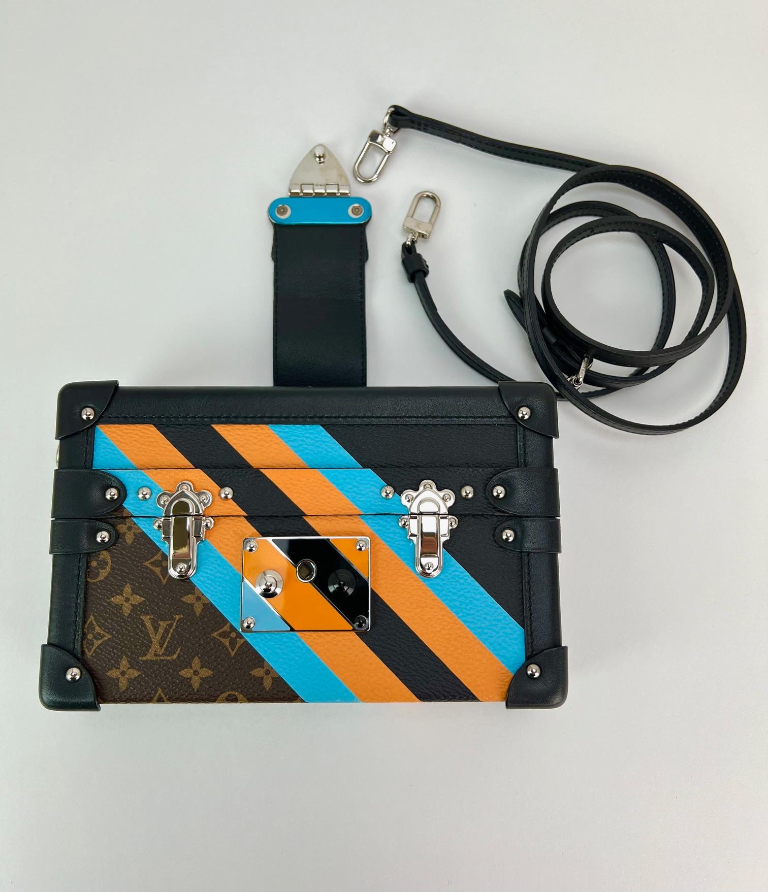 Pre-Owned  100% Authentic
Louis Vuitton Petite Malle Monogram Malletage Crossbody Bag 
This covetable “little trunk” travels easily from day to evening. 
It can be carried as a clutch or attached to the adjustable strap 
for cross-body wear.
RATING: