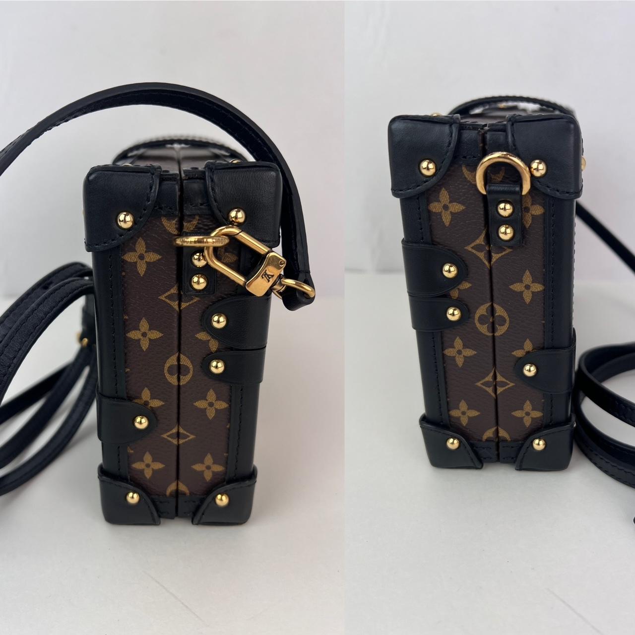 Louis Vuitton Petite Malle Patches Monogram Crossbody Clutch Bag Limited Edition In Excellent Condition For Sale In Freehold, NJ