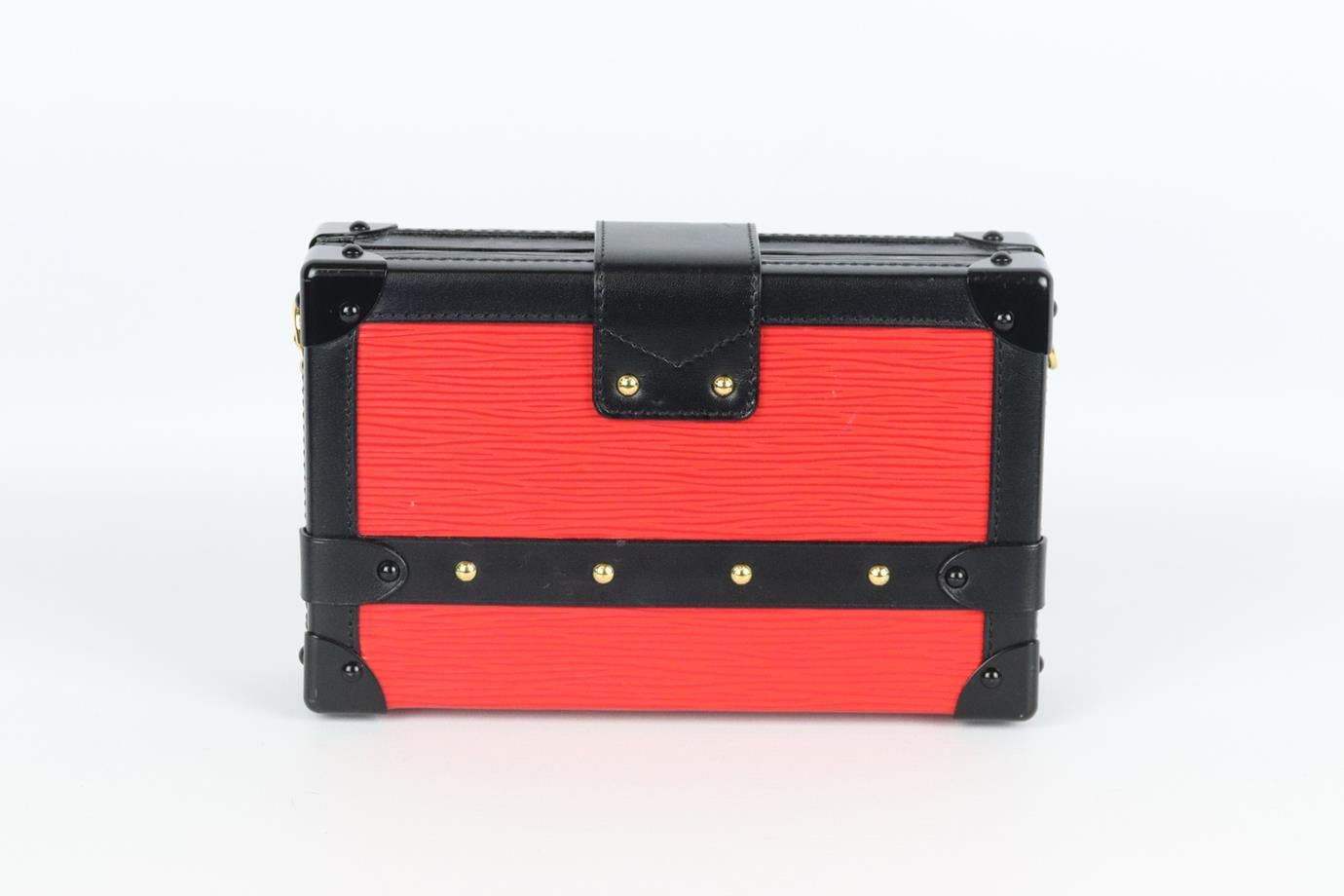 Louis Vuitton Petite Malle Small Epi Leather Clutch In Excellent Condition In London, GB