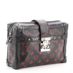 Louis Vuitton Petite Malle Soft Handbag Limited Edition Monogram Infrarou