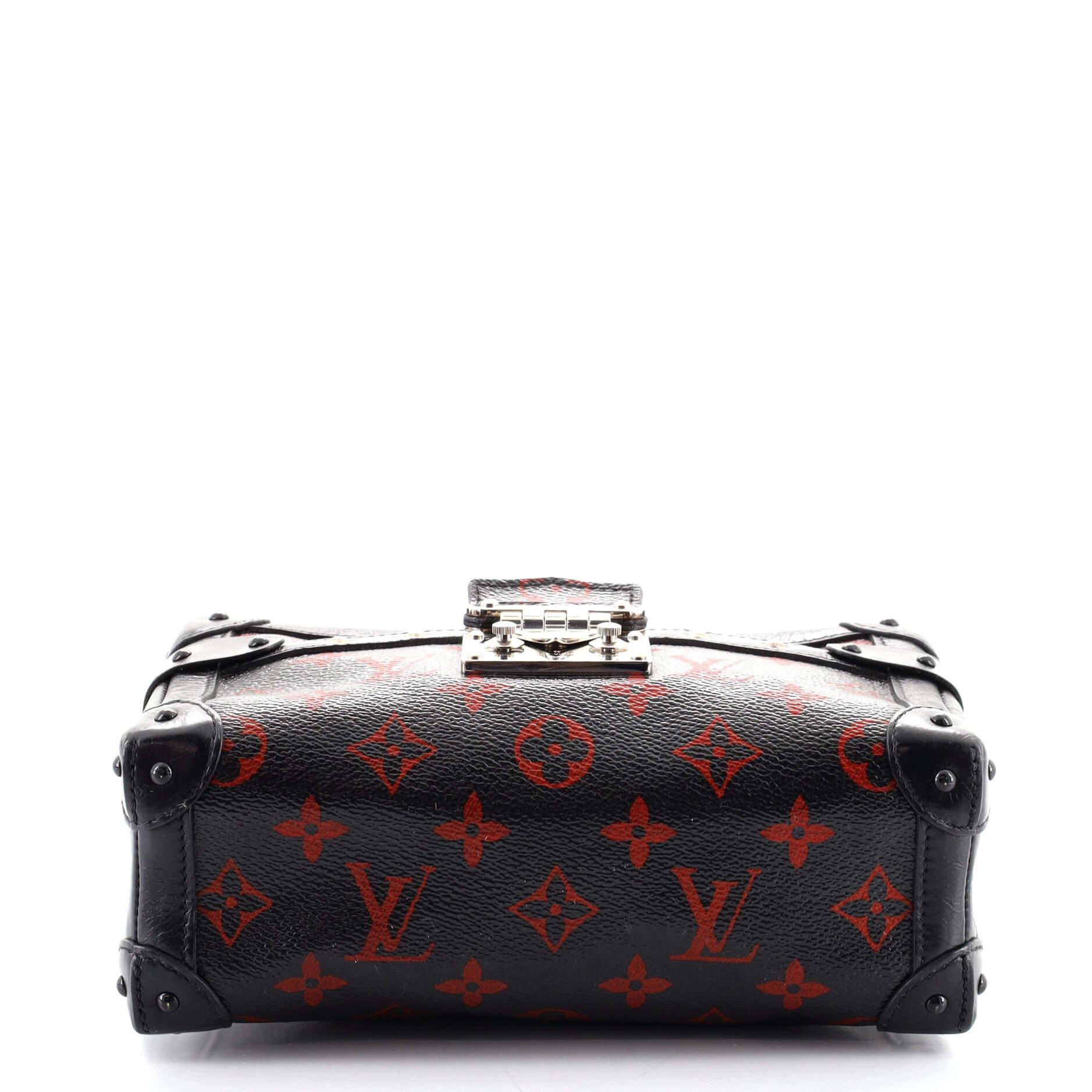 Women's or Men's Louis Vuitton Petite Malle Soft Handbag Limited Edition Monogram Infrarou