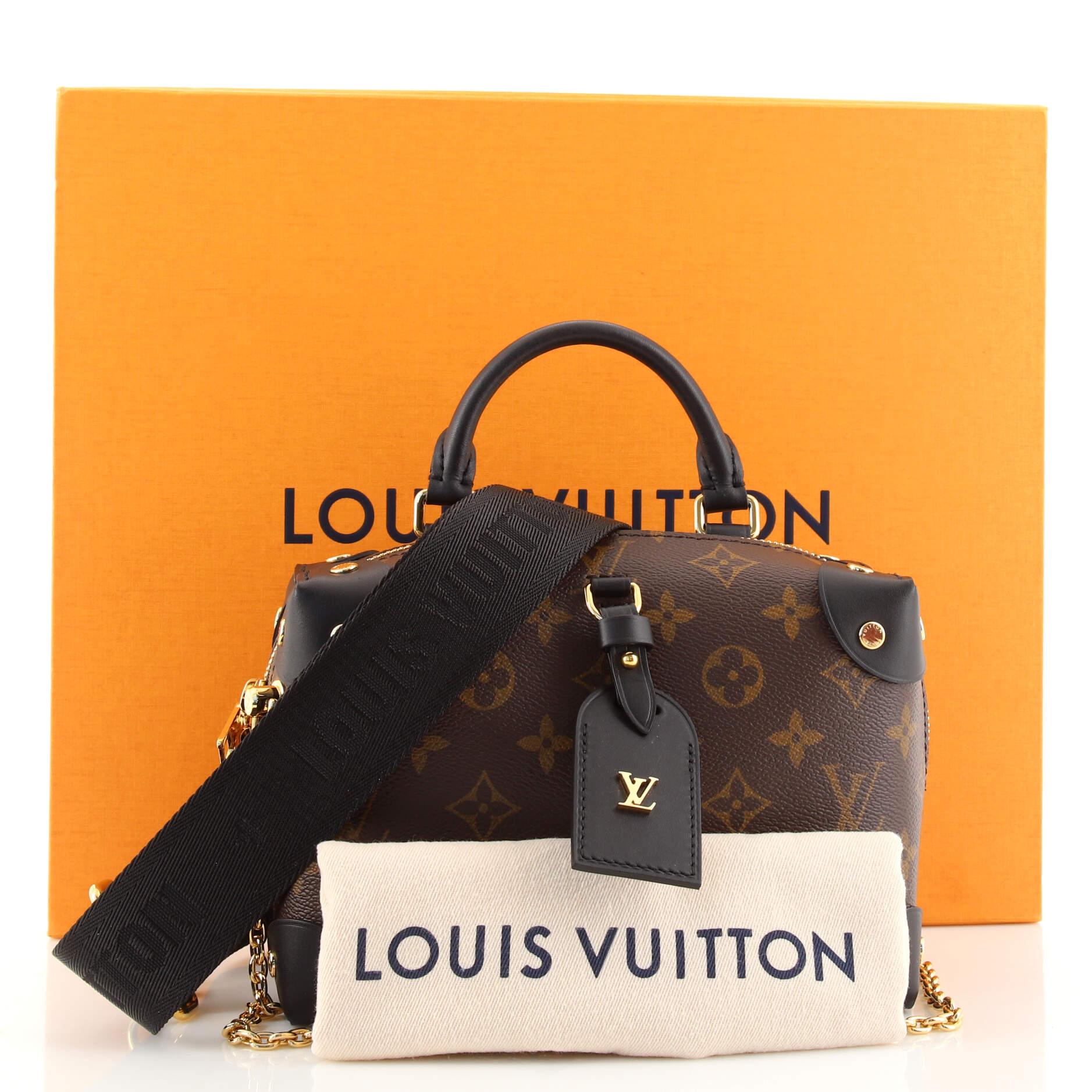 Louis Vuitton Petite Malle Souple Black Monogram - For Sale on 1stDibs