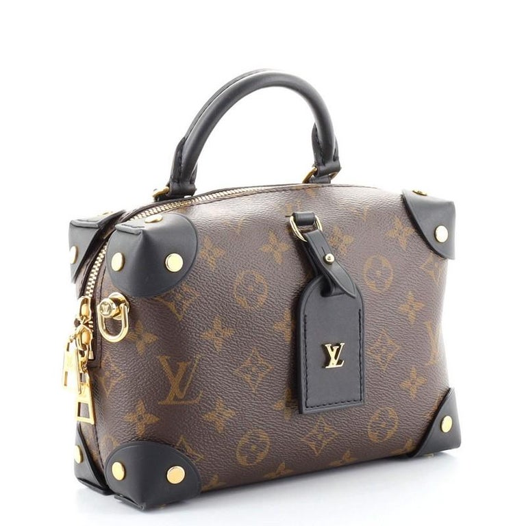 Louis Vuitton Petite Malle Souple Handbag Monogram Canvas Brown
