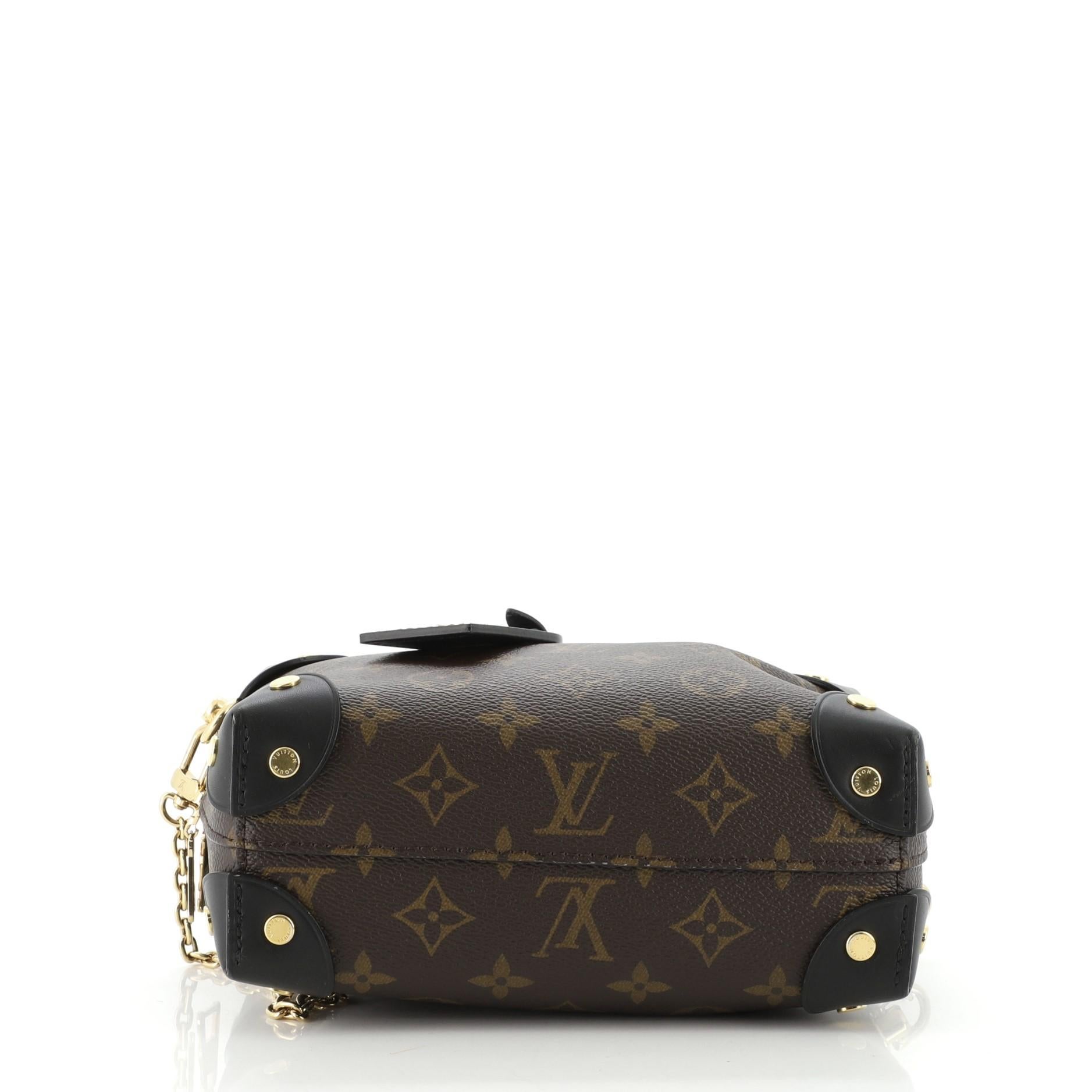 Louis Vuitton Petite Malle Souple Handbag Monogram Canvas In Good Condition In NY, NY