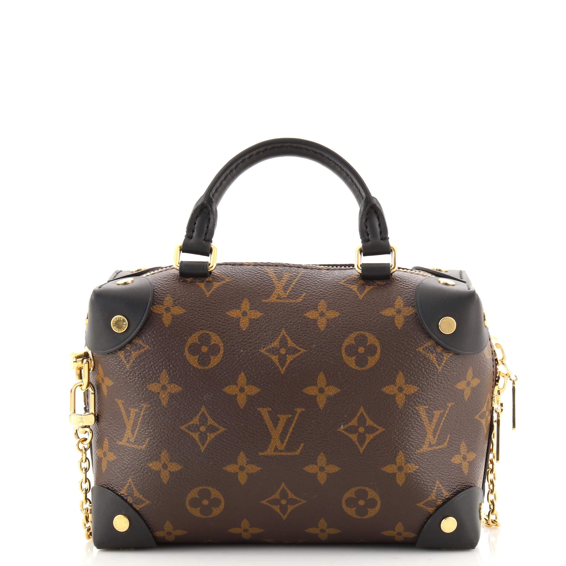 Women's or Men's Louis Vuitton Petite Malle Souple Handbag Monogram Canvas