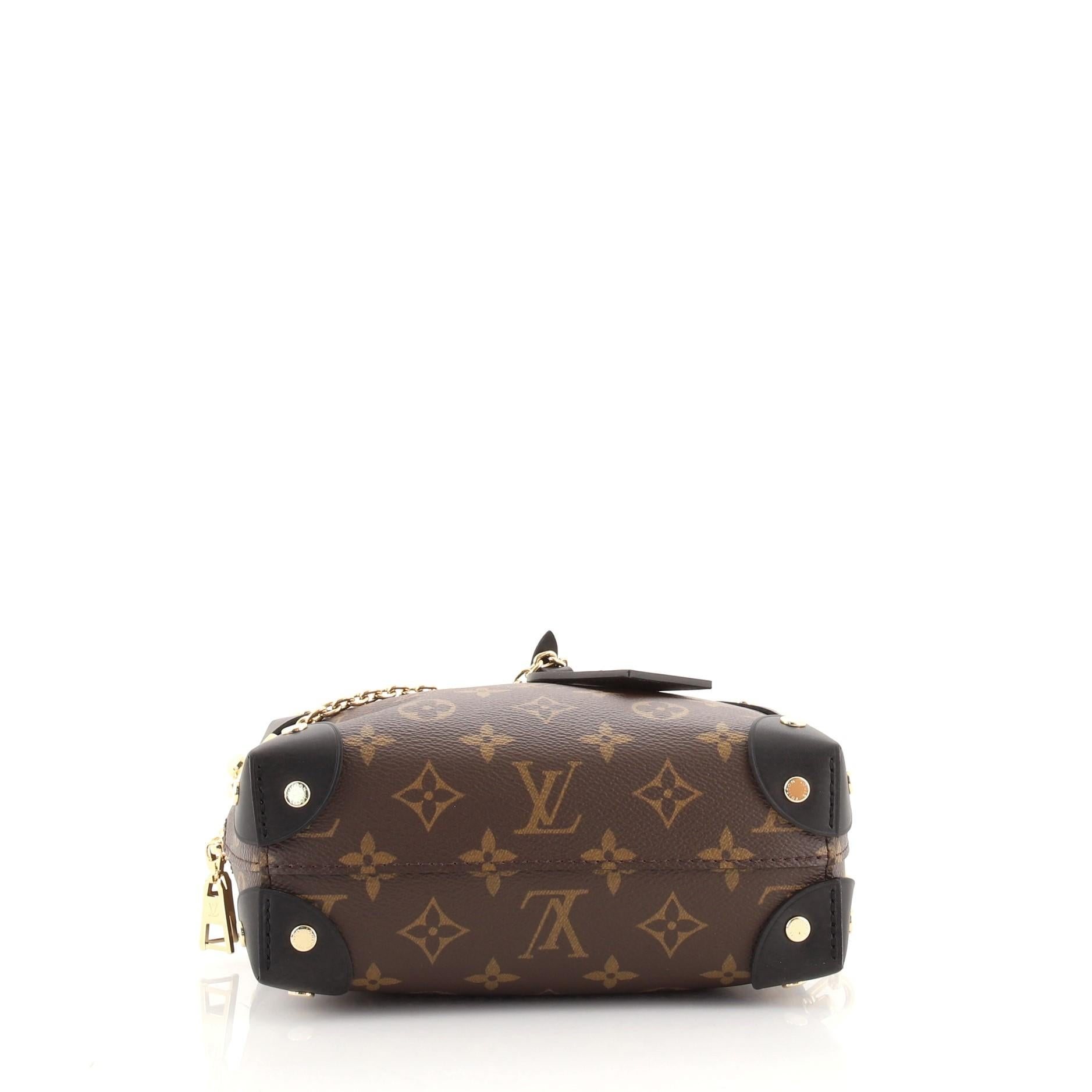 Women's or Men's Louis Vuitton Petite Malle Souple Handbag Monogram Canvas