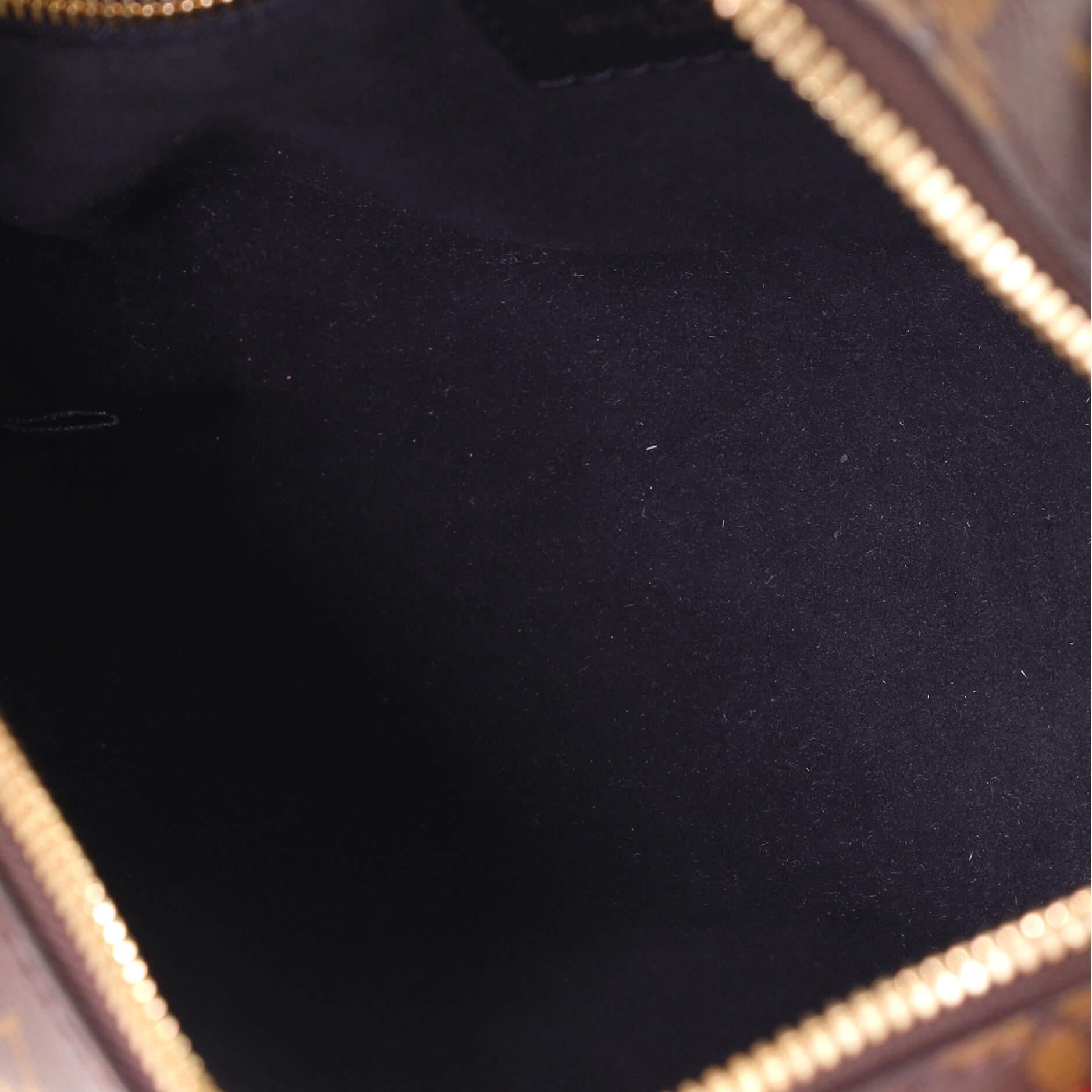 Louis Vuitton Petite Malle Souple Handbag Monogram Canvas In Good Condition In NY, NY
