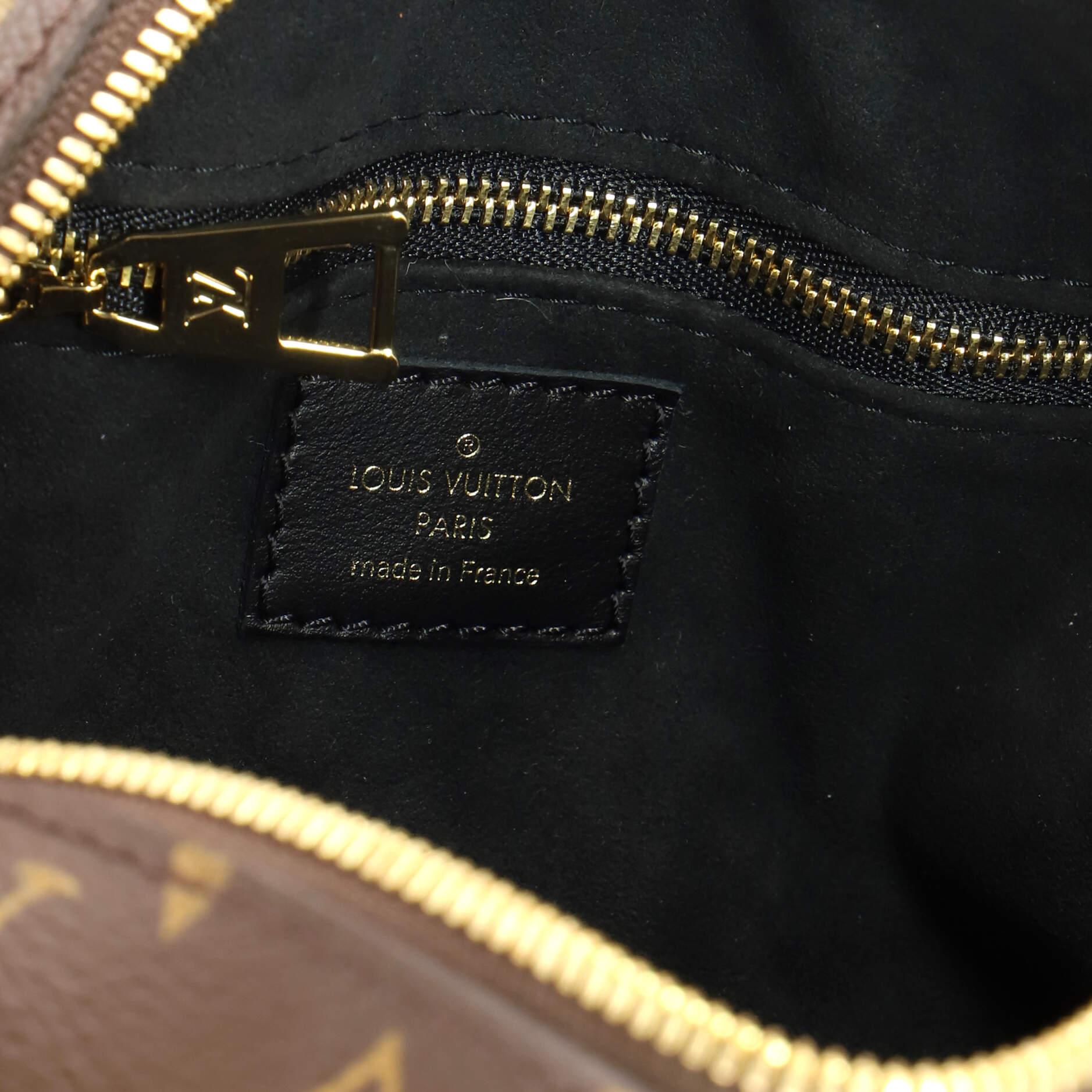 Louis Vuitton Petite Malle Souple Handtasche mit Monogramm aus Segeltuch für Damen oder Herren