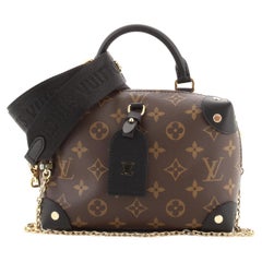 Louis Vuitton Petite Malle Souple Handbag Monogram Canvas