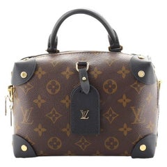Louis Vuitton Petite Malle Souple Handtasche mit Monogramm aus Segeltuch