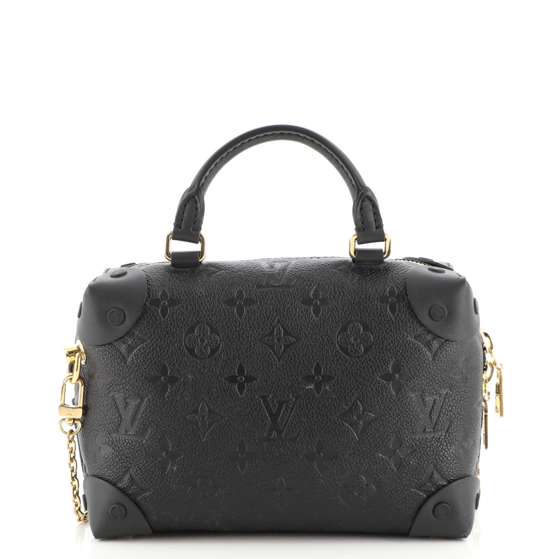 Louis Vuitton Petite Malle Souple Handtasche mit Monogramm aus Empreinte Leder im Zustand „Gut“ in NY, NY