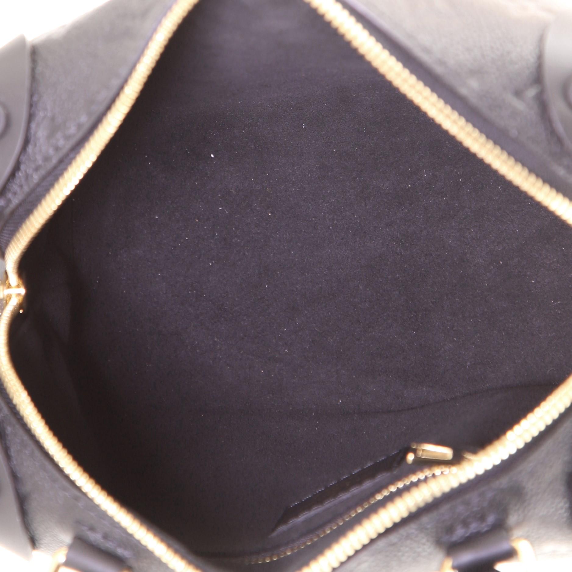 Women's or Men's Louis Vuitton Petite Malle Souple Handbag Monogram Empreinte Leather