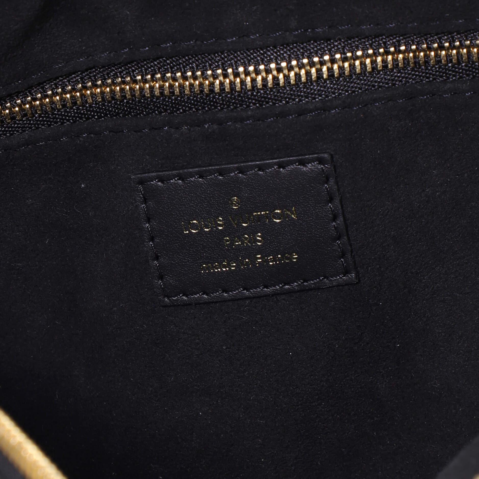 Louis Vuitton Petite Malle Souple Handbag Monogram Empreinte Leather In Good Condition In NY, NY
