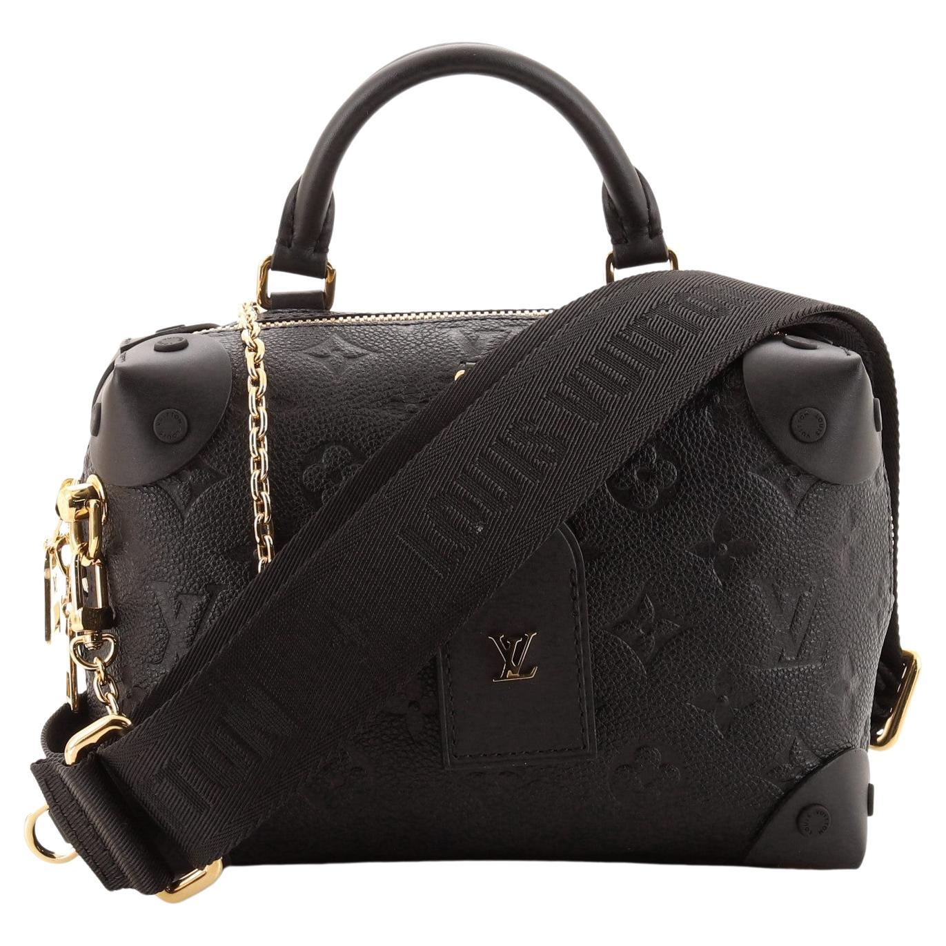 Louis Vuitton Petite Malle Souple Handbag Monogram Empreinte Leather