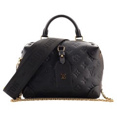 Louis Vuitton Petite Malle Souple Handbag Monogram Empreinte Leather