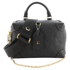 Louis Vuitton Petite Malle Souple Handtasche mit Monogramm aus Empreinte Leder