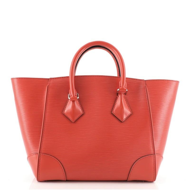 Orange Louis Vuitton Phenix Tote Epi Leather PM