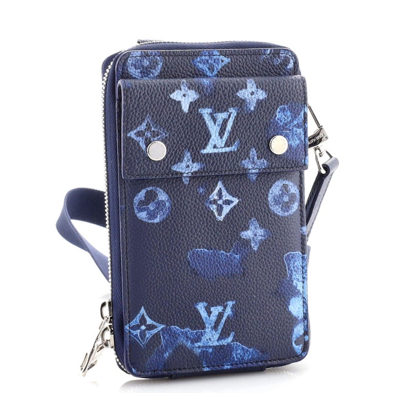 Louis Vuitton Phone Pouch Limited Edition Monogram Ink Watercolor