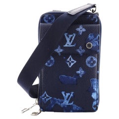 Louis Vuitton Phone Pouch Limited Edition Monogram Ink Watercolor Leather