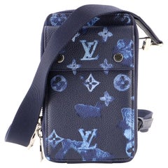 Louis Vuitton Phone Pouch Ink Watercolor in Cowhide Leather with