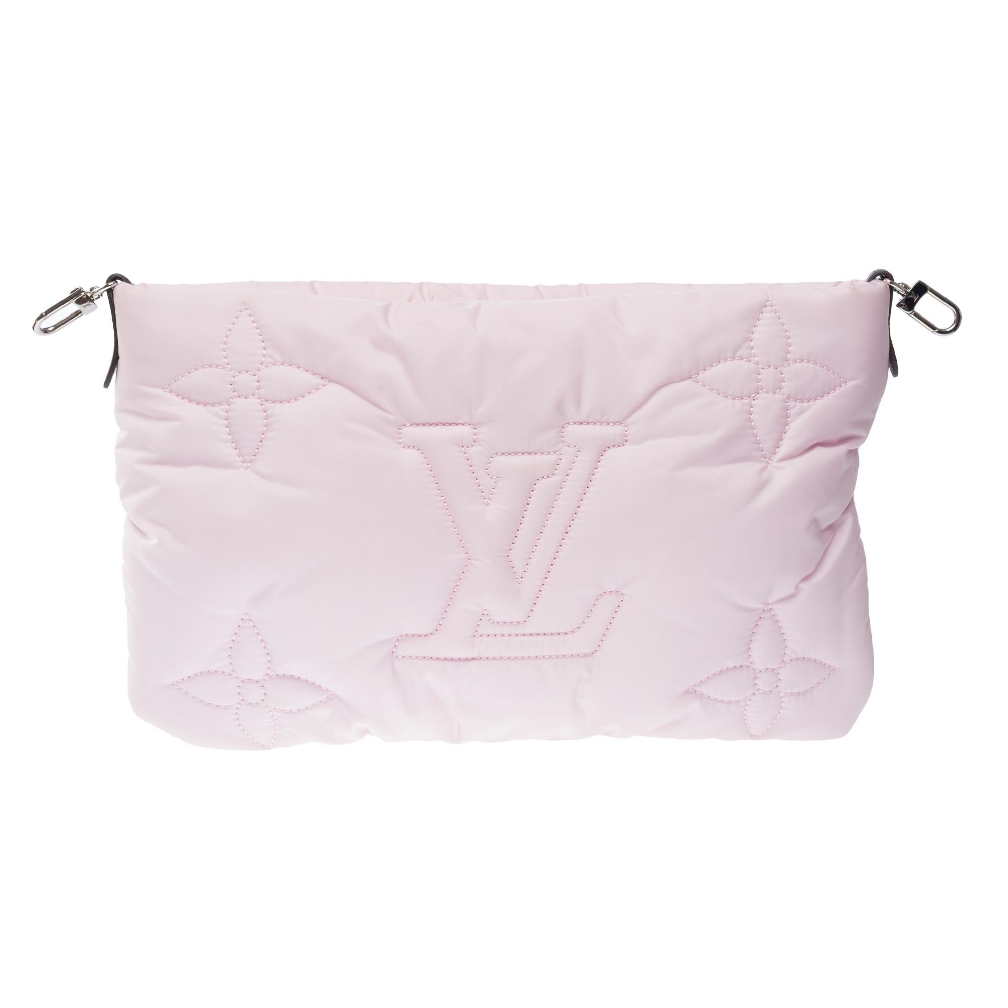 Women's or Men's Louis Vuitton Pillow capsule Pochette & Wallet shoulder bag in Pink nylon, SHW For Sale