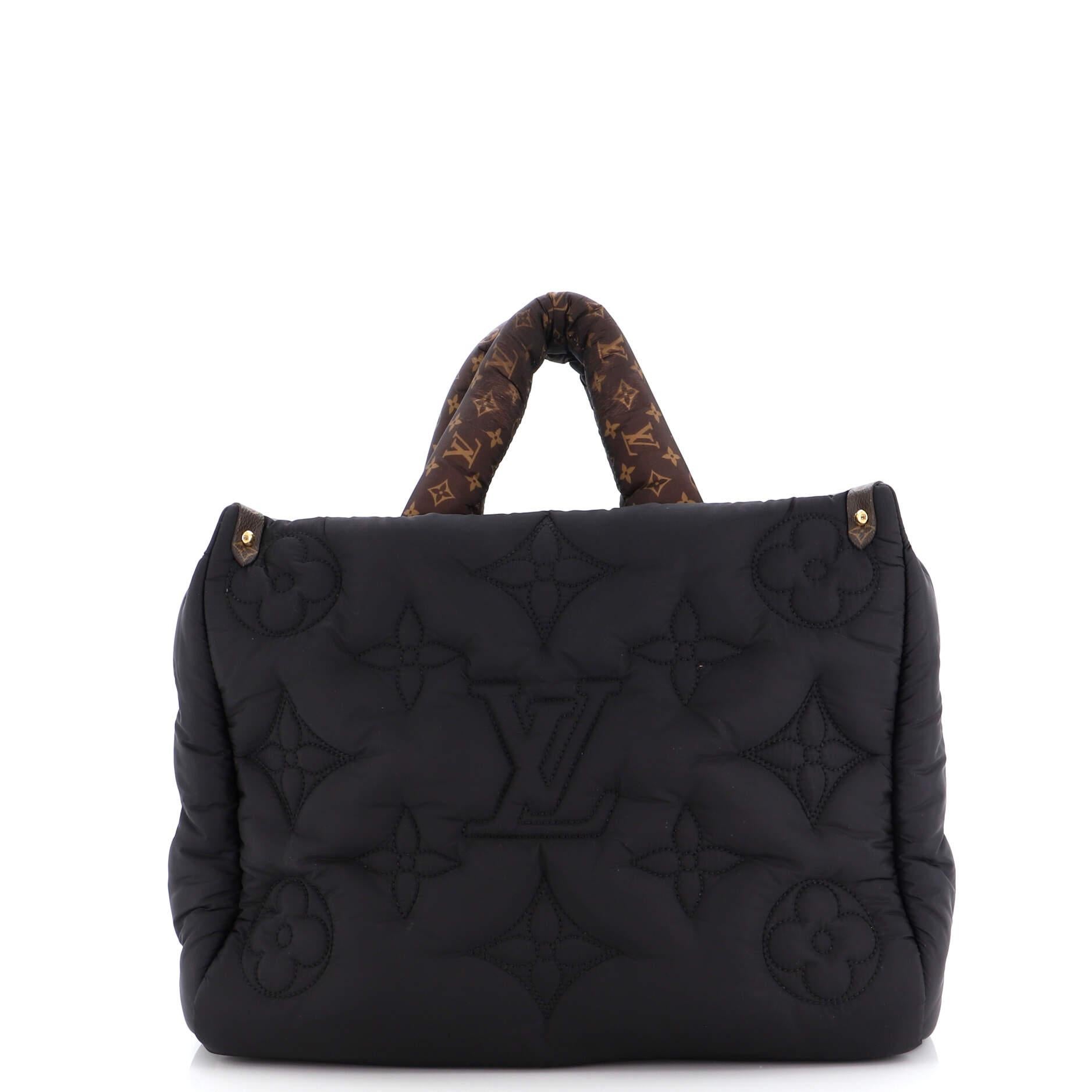 Louis Vuitton Pillow OnTheGo Tote Monogram Quilted Econyl Nylon MM In Good Condition In NY, NY