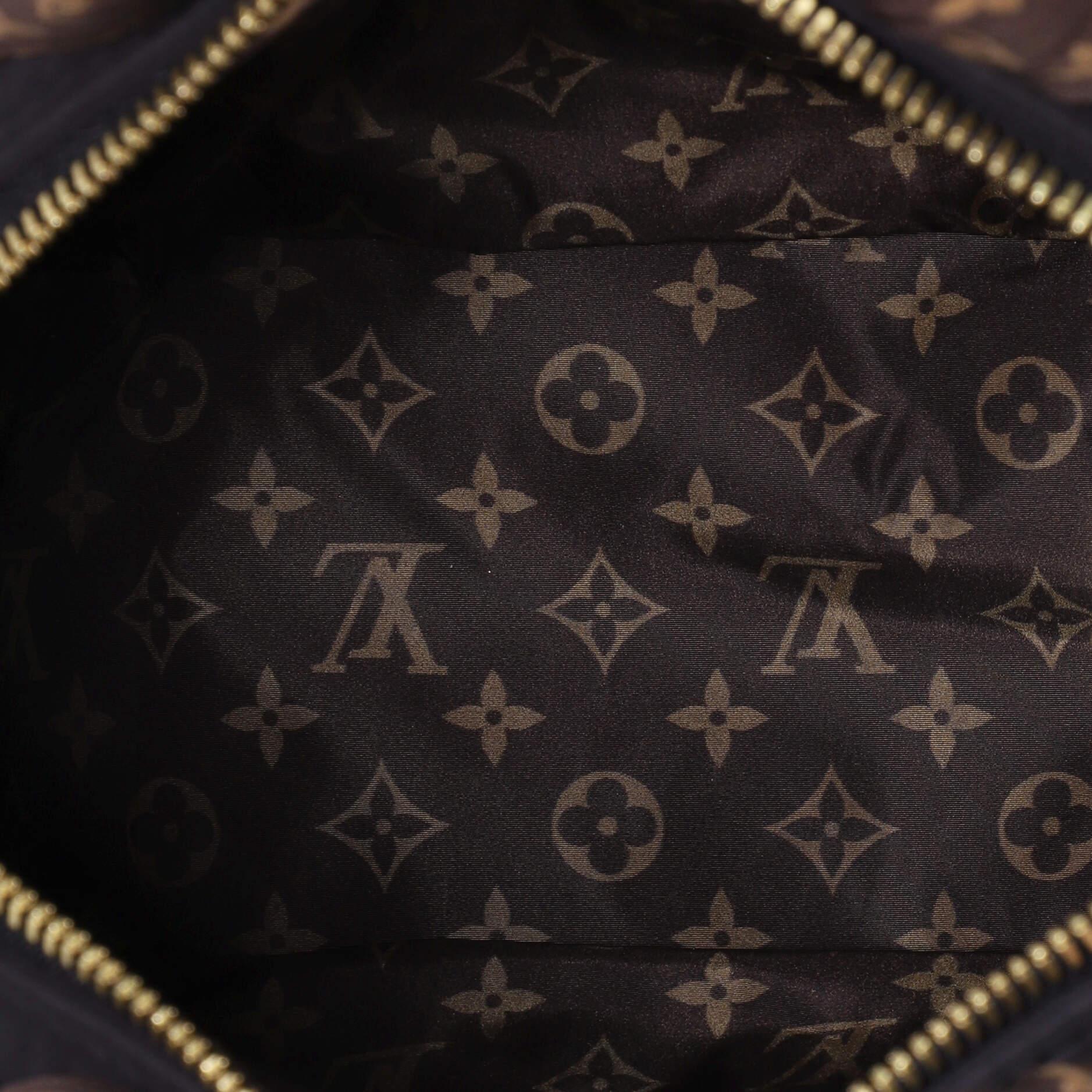 Black Louis Vuitton Pillow Speedy Bandouliere Bag Monogram Quilted Econyl Nylon 25