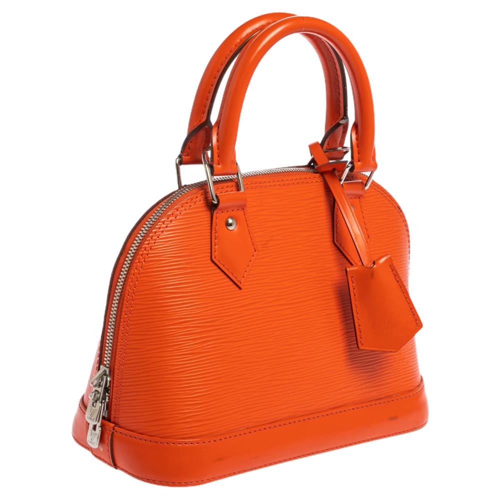 Louis Vuitton Piment Epi Leather Alma BB Bag In Good Condition In Dubai, Al Qouz 2