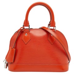 Used Louis Vuitton Piment Epi Leather Alma BB Bag