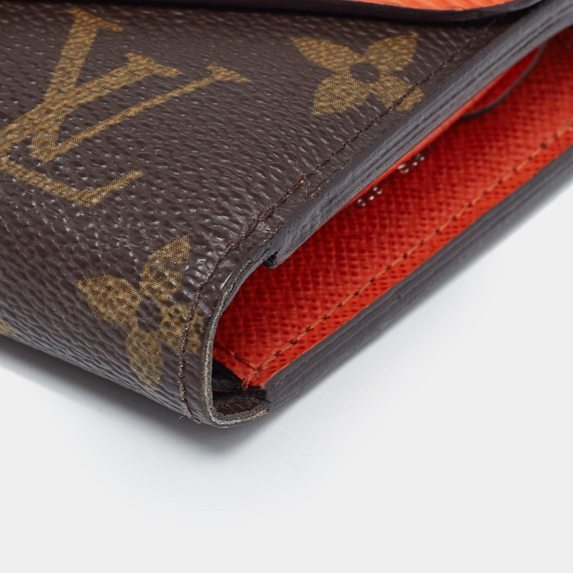 Louis Vuitton Piment Epi Leather and Monogram Canvas Marie-Lou Compact Wallet 6