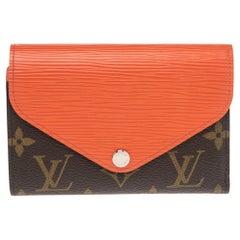 Louis Vuitton Piment Epi Leder und Monogramm Segeltuch Marie-Lou Kompakte Brieftasche