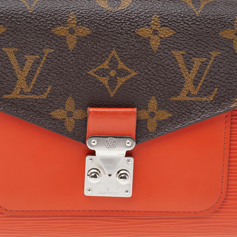 Louis Vuitton Piment Epi Leather And Monogram Canvas Marie Rose Clutch Wallet 5