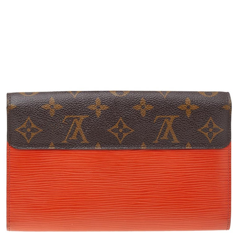 Louis Vuitton Josephine Wallet Zippered Insert Monogram Orange