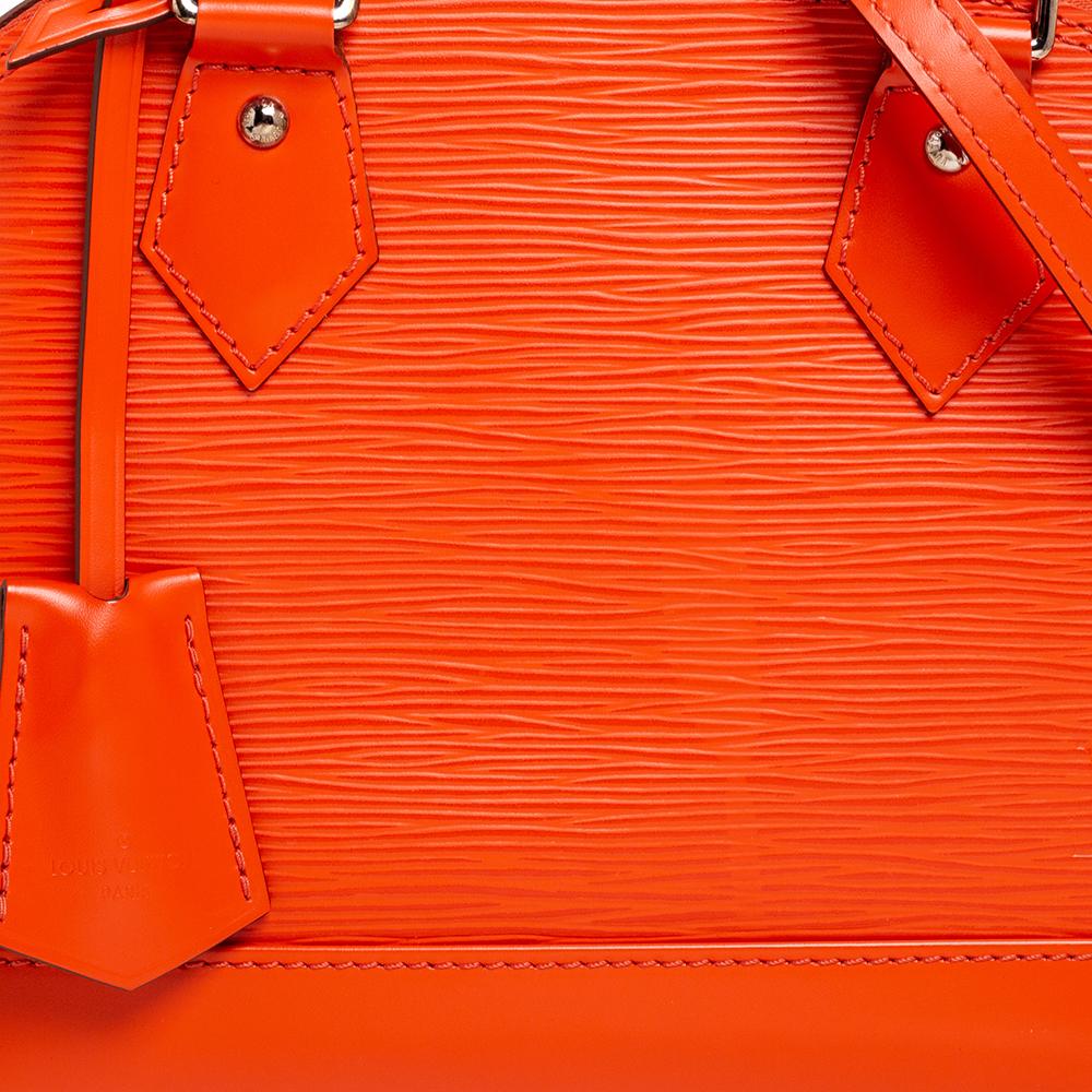Red Louis Vuitton Piment Epi Leather BB Alma Bag
