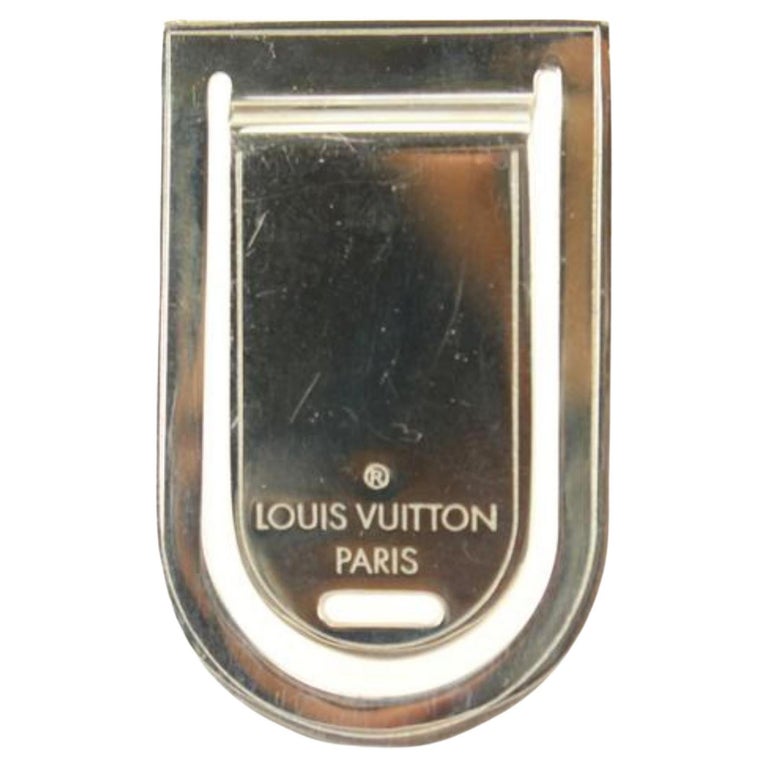 Louis Vuitton Silver Monogram LV Signature Money Clip