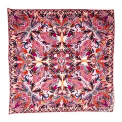 Louis Vuitton Pink Angels Silk Scarf