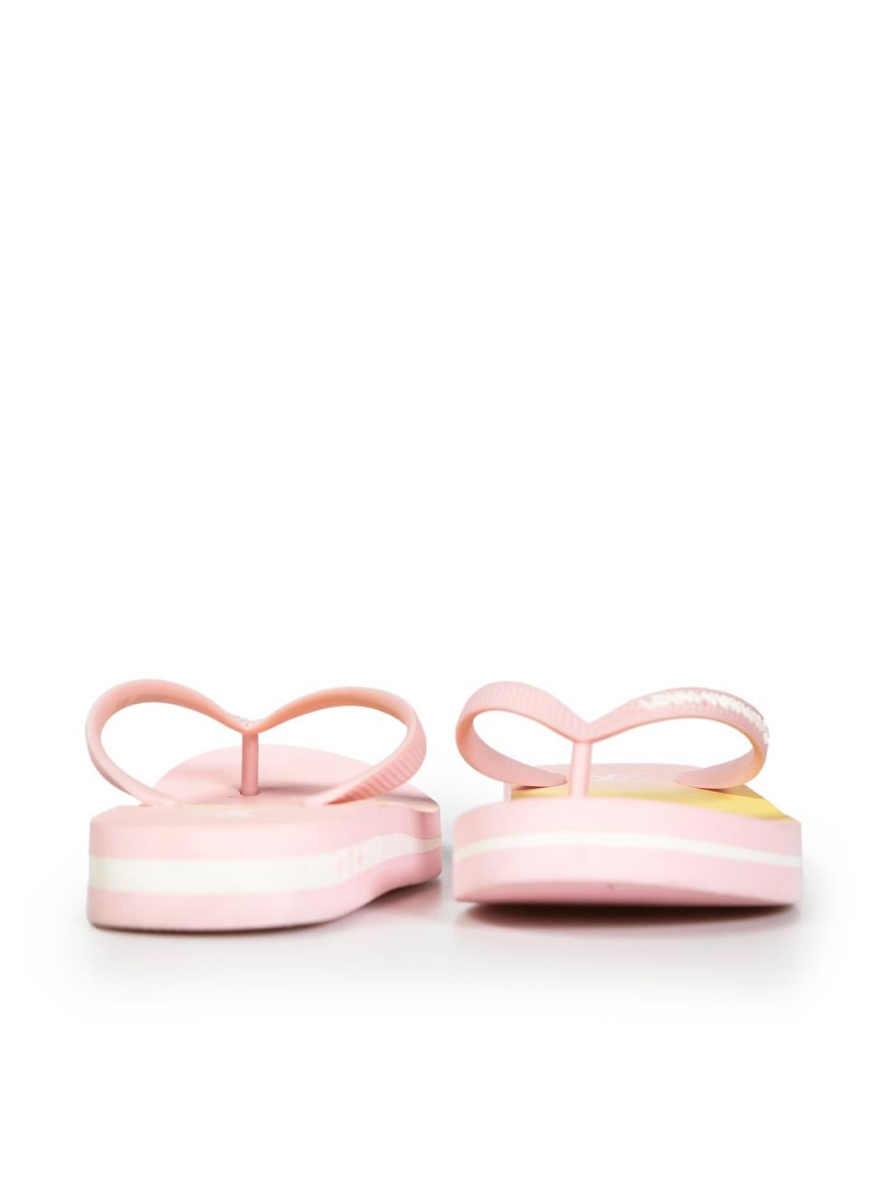 Louis Vuitton Pink ‚AuBy The Pool‚Au Logo Slippers Size IT 39 In Good Condition For Sale In London, GB