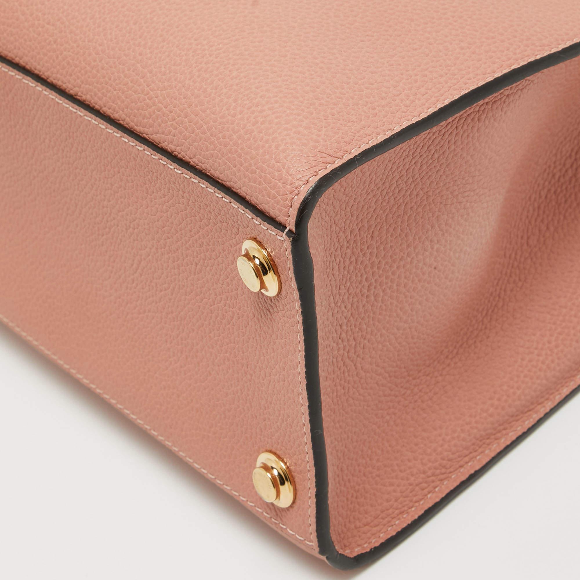 Louis Vuitton Pink/Black Leather City Steamer PM Bag 2