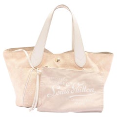 Louis Vuitton Pink Cabas Ipanema PM Tote with Pouch 261lv24