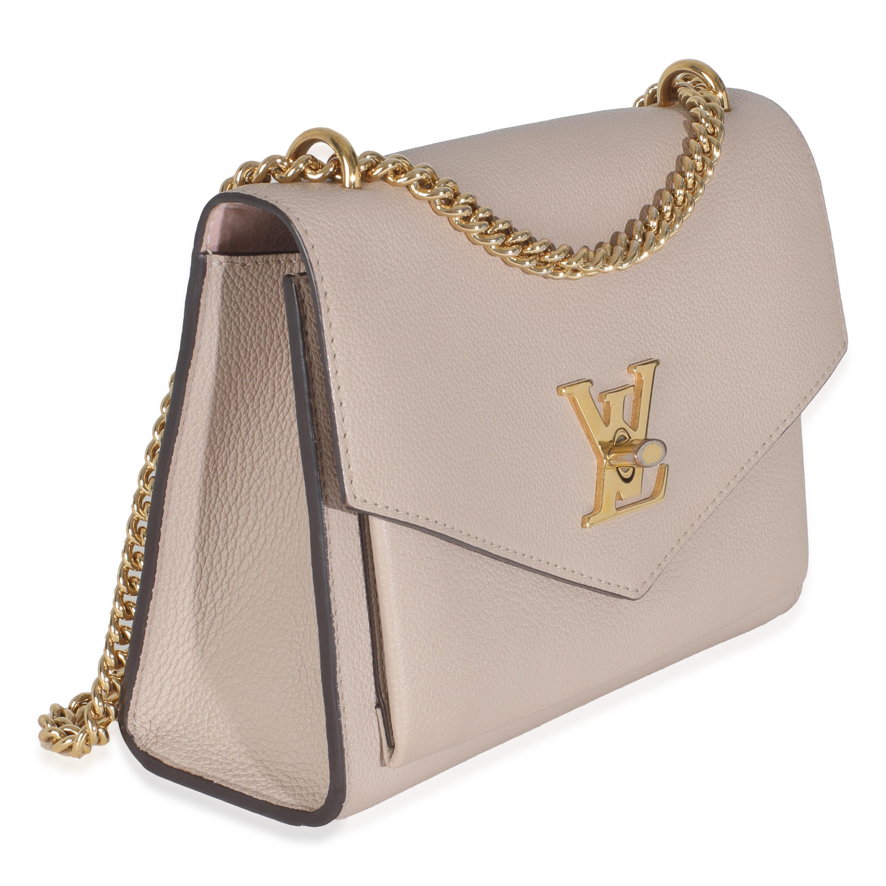 Louis Vuitton Mylockme Kettentasche aus rosa Kalbsleder BB (Beige) im Angebot
